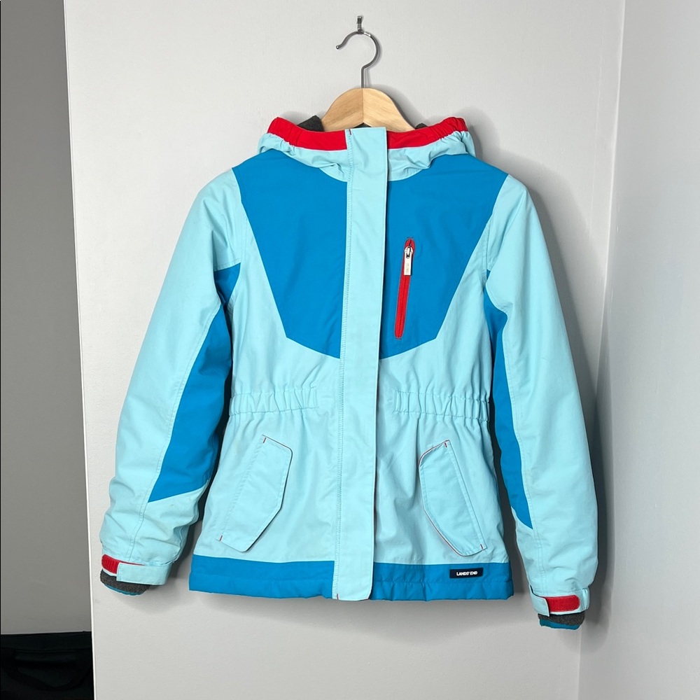 Lands’ End Girls Winter Jacket – Grow-A-Longs Size Medium (10–12)